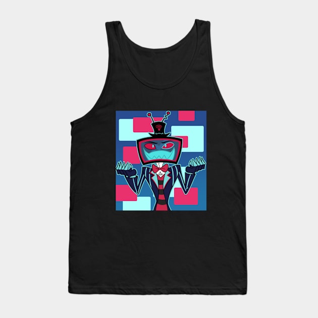 Hazbin Hotel: Vox Tank Top by BlackKnightProductions